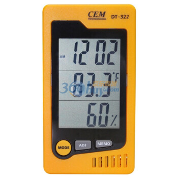 CEM 华盛昌DT-322 多功能室内温湿度台式表