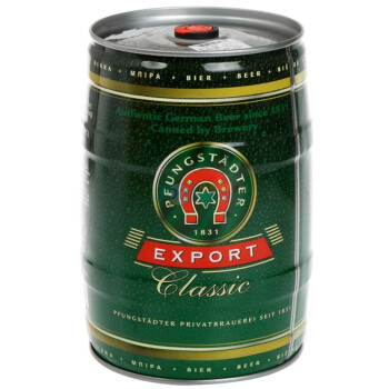 Pfungstadter 福斯特 Classic Export 桶装啤酒5L（赠凯撒白啤酒500ml*4）