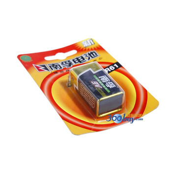 
                                                                                南孚(NANFU)9V碱性电池1粒装 9v  适用于遥控玩具/烟雾报警器/无线麦克风/万用表/话筒/遥控器等 6LR61                