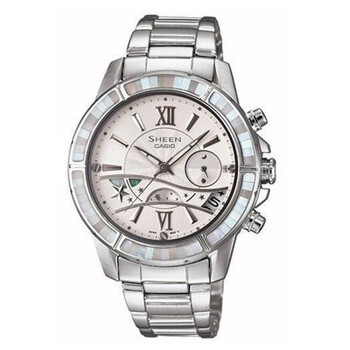 casio 卡西欧 蓝宝石奢华女表 she-5514d-7a