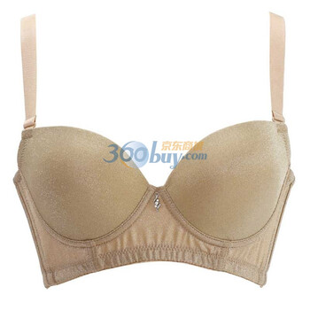 霞黛芳时尚光面定型薄模杯文胸金色(b75)3003