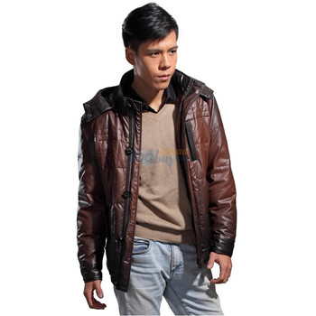 【箭牌】热卖"爆"款时尚休闲羽绒棉皮褛1039 巧克力 180/96a(52)