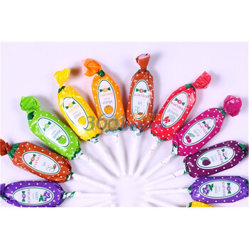 【妙可可】法国原装进口barnier树莓棒棒糖散装6支装*2袋