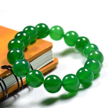诗蔓夏季新品纯天然绿玛瑙手链