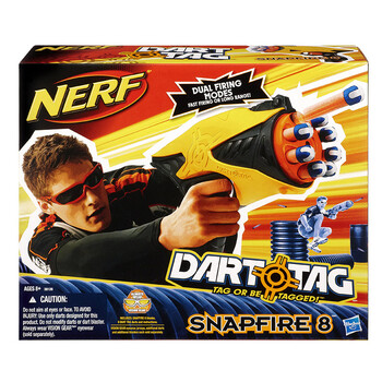 孩之宝 热火nerf 双模 速射发射器 玩具枪 软弹枪 安全儿童礼物