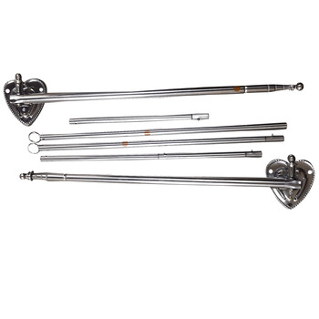 
                                                            圣安贝 蚊帐装墙申缩式钩鱼杆1.5/1.8支架加厚 标配+白色侧门 180*200                