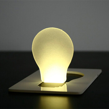 创意led卡片小夜灯 节能环保 便携小夜灯