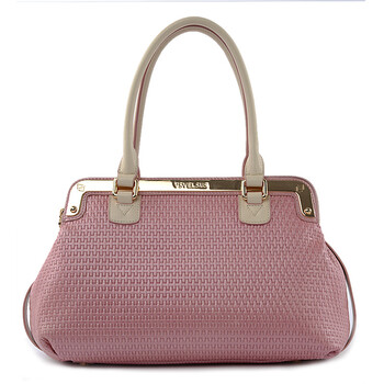 威尔萨斯vsvelsus 畅销女包编织席纹ol女士手提包 头层牛皮单肩包va