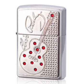 > zippo打火机 猫王水晶吉他 24841