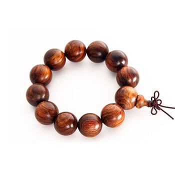 mint 正宗越南黄花梨木20mm-12颗佛珠手链手串 男款