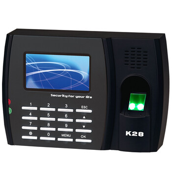 
                                                            ZKTeco/熵基科技K28指纹考勤机 免软件签到彩屏打卡机 自助报表                