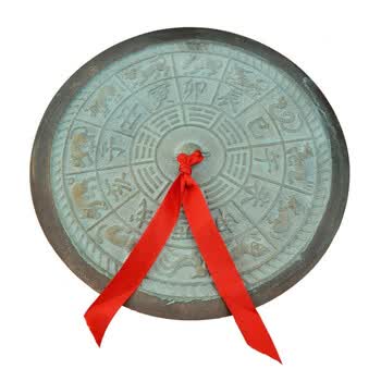 铜欣祥 开光 限量版仿古铜镜 照妖镜 镇宅辟邪 结婚礼品 铜工艺品