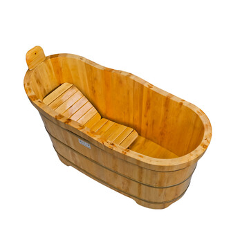 木太祖140cm香柏木桶浴缸泡澡桶洗澡桶黄桶浴桶沐浴桶