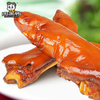 【周黑鸭官方旗舰店】精装秘制猪蹄135g*3袋 微甜爽辣超入味