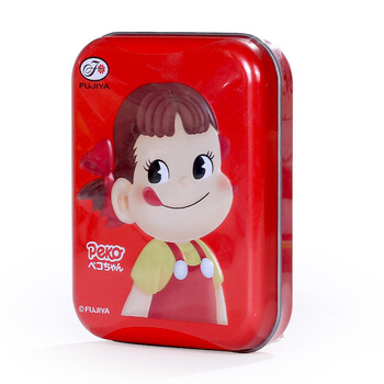 不二家牌红色铁盒装原味90g/一组(共计3盒) 牛乳糖100周年纪念怀旧版