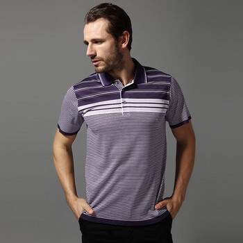 斯梵齐精品男装 紫领 l