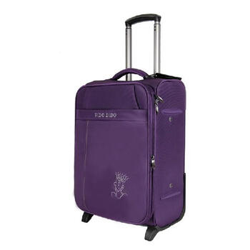 菲都狄都fidodido拉杆行李箱单向轮旅行箱包 紫色 20寸