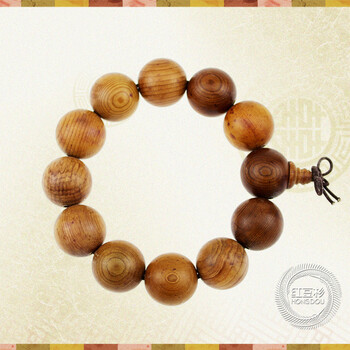 【红豆杉健康品】红豆杉木佛珠手链 紫杉手珠 20mm