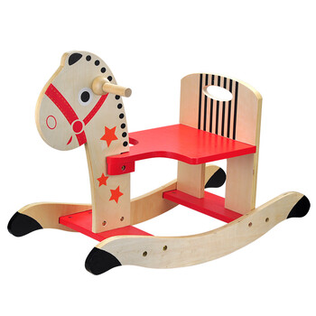 智立方特宝儿木马摇马 积木拼插儿童小木马摇椅玩具 宝宝木马摇摇马1