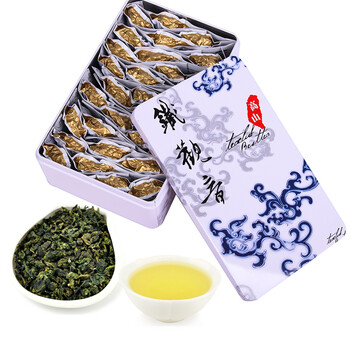 茶园世家 【优质年货】清香 安溪铁观音 乌龙茶 青花茶韵(心)240g