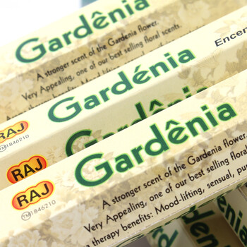RAJ印度香 栀子花Gardenia 印度原装进口手工花香薰熏香线香|小盒 010