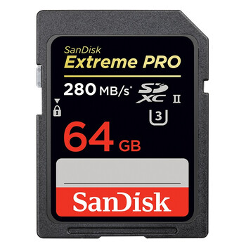 闪迪（SanDisk）至尊超极速SDXC UHS-II存储卡 64GB 读速280MB/s