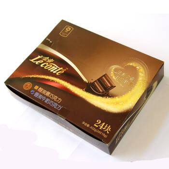 金帝香浓牛奶巧克力排块432克/盒x3