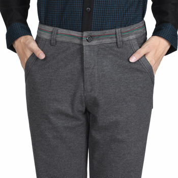 三利秋冬男裤 13男士直筒长裤 男装时尚休闲裤 潮男裤秋冬88606 灰色