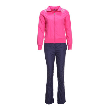 金莱克品牌正品秋冬季休闲女装运动服套装23366020 上衣玫红 裤深兰玫