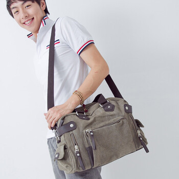 海玲珑2014新品休闲男士帆布包手提包单肩斜挎包百搭复古包新款斜跨男