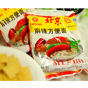 北京方便面65g老颖松整箱麻辣味河南食品特产 整箱40袋