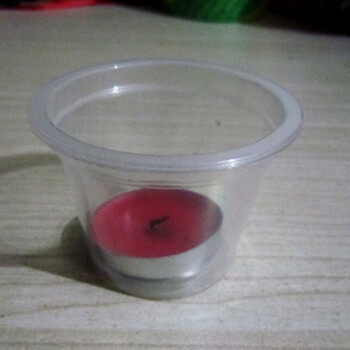芳馨 蜡烛杯 浪漫蜡烛杯 漂蜡杯 防风杯 摆图专用杯子一次性试喝塑料杯 F84140 100个装