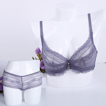 圣绯蕊 sanfran 性感内衣套装 3/4聚拢调整型透网蕾丝 预售328158 中