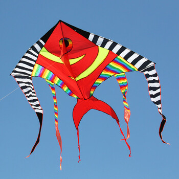意诚潍坊风筝 3.5米超大长尾燕鱼 红色