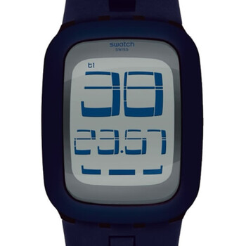 斯沃琪(swatch)手表 touch触摸数码系列电子中性表蓝色之吻surn104