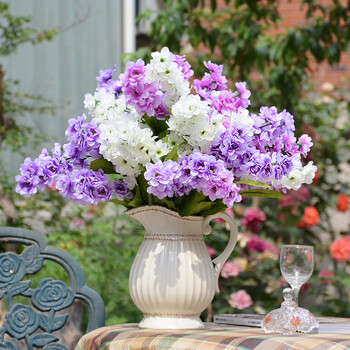 
                                        【畅宁】仿真花 11头飘雪梅 3束（不含瓶） 假花装饰花瓶塑料花绢花干花客厅花卉花艺 (混合3束)                