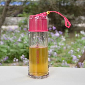 
                                        希诺PC口杯 塑料杯子运动水杯带提绳XN-8012 红色                