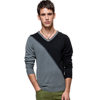 男装 针织衫 麦根(mxn)2013秋冬新款男士休闲立.