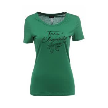 阿玛尼牛仔 基础款v领女士t恤 102100126绿色 38【图片 价格 品牌