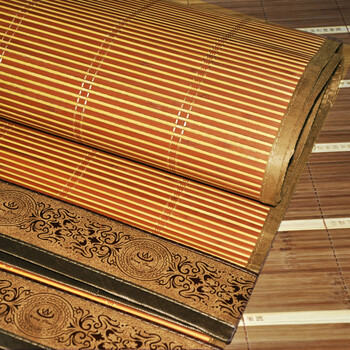 王朝龙凤席 竹藤双面席子 折叠双人席 180x220cm