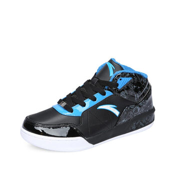 anta运动鞋安踏男鞋高帮篮球鞋91231002 黑蓝-4 39