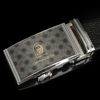 法国老人头男士皮带真皮腰带自动扣纯头层牛皮时尚裤带加长zdk060