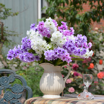 
                                        【畅宁】仿真花 11头飘雪梅 3束（不含瓶） 假花装饰花瓶塑料花绢花干花客厅花卉花艺 (混合3束)                