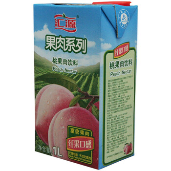 汇源 桃果肉果汁1l 盒装