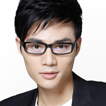 益盾防辐射领军品牌平光眼镜框抗疲劳护目镜男女板材全框1020宝石蓝膜