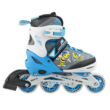 米高mi2迈速 m186儿童可调轮滑鞋 旱冰鞋 溜冰鞋铝合金直排轮套装