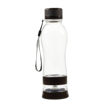 绿珠 便携塑料旅行杯PC201  过滤泡茶杯580ML 咖啡色