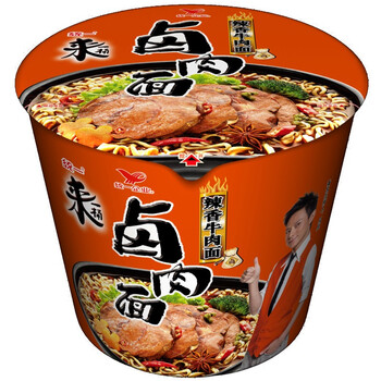 统一来一桶卤肉面辣香牛肉面桶面114g/桶