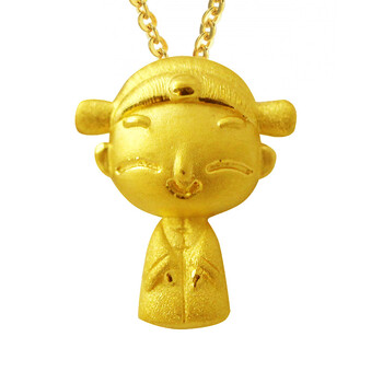宝庆尚品 千足金精品吊坠 黄金吊坠 q版萌娃 小状元 q版萌娃 3.
