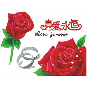 数字油画/ 40*50系列/客厅装饰挂画/送领导送长辈送朋友礼物 真爱永恒